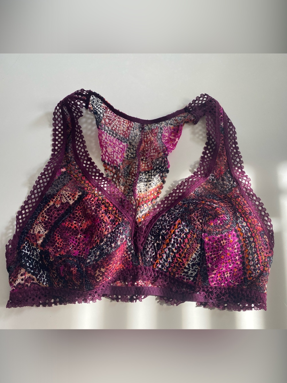 Victoria's Secret Lace Bralette - Plum Multicolor